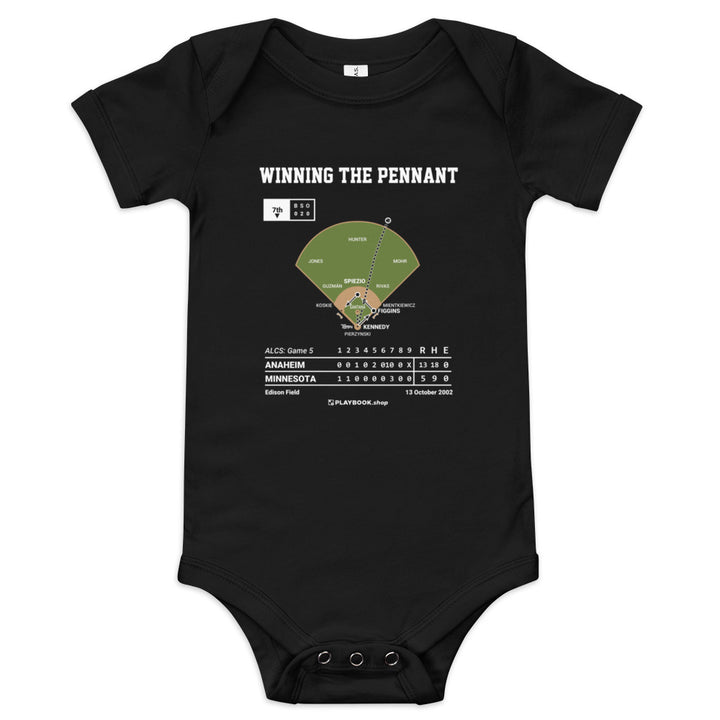 Greatest Los Angeles Angels Plays Baby Bodysuit: Winning the Pennant (2002)