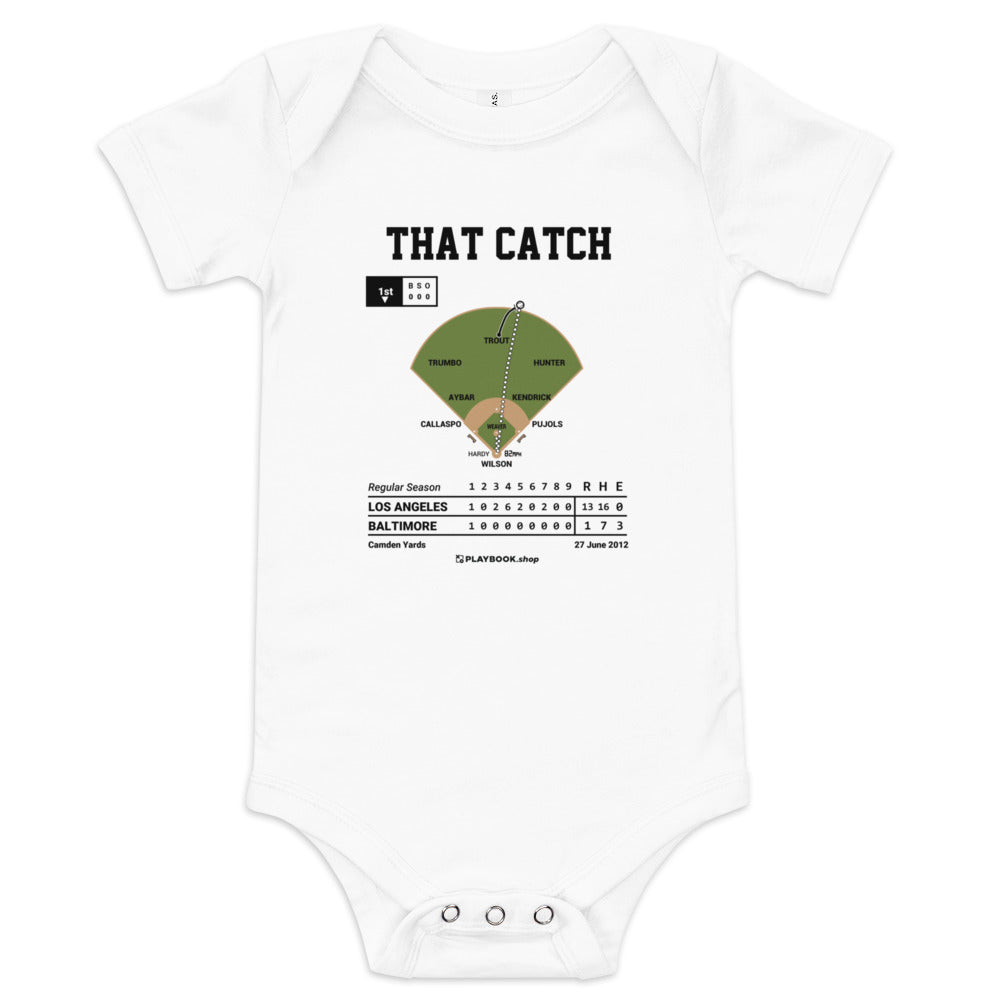 Greatest Los Angeles Angels Plays Baby Bodysuit: That Catch (2012)