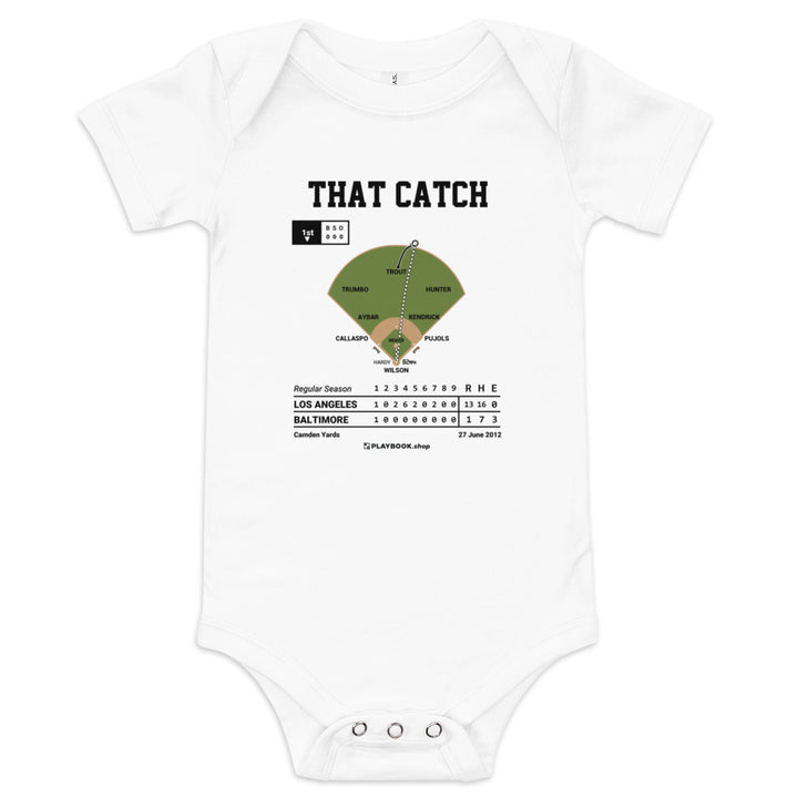 Greatest Los Angeles Angels Plays Baby Bodysuit: That Catch (2012)