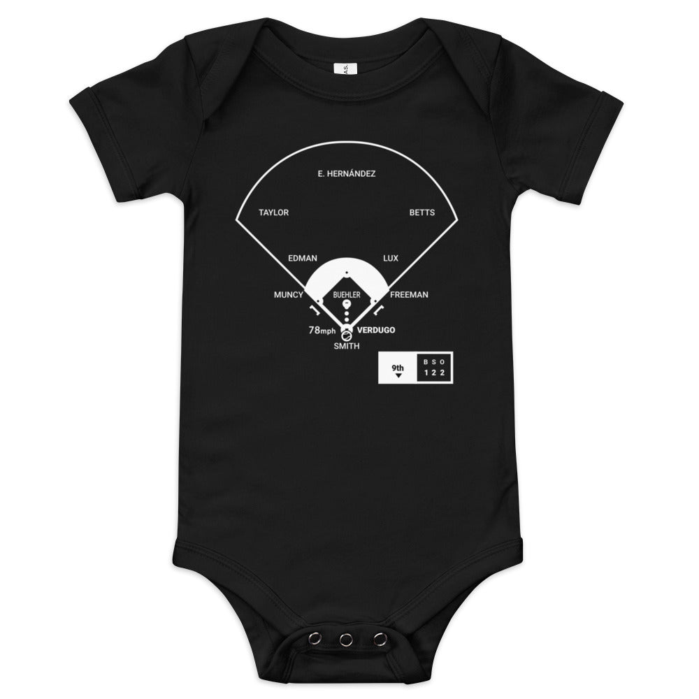 Los Angeles Dodgers Greatest Plays Baby Bodysuit: Start the Party LA! (2024)