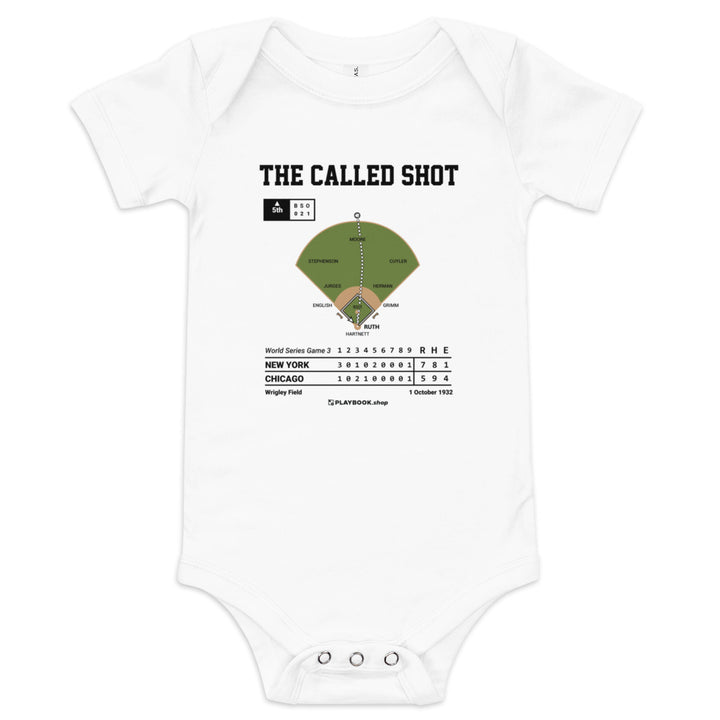 Greatest New York Yankees Plays Baby Bodysuit: The Called Shot (1932)