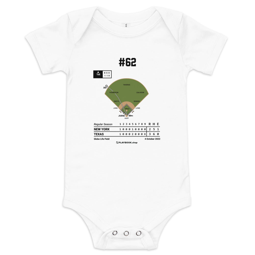 Greatest New York Yankees Plays Baby Bodysuit: #62 (2022)
