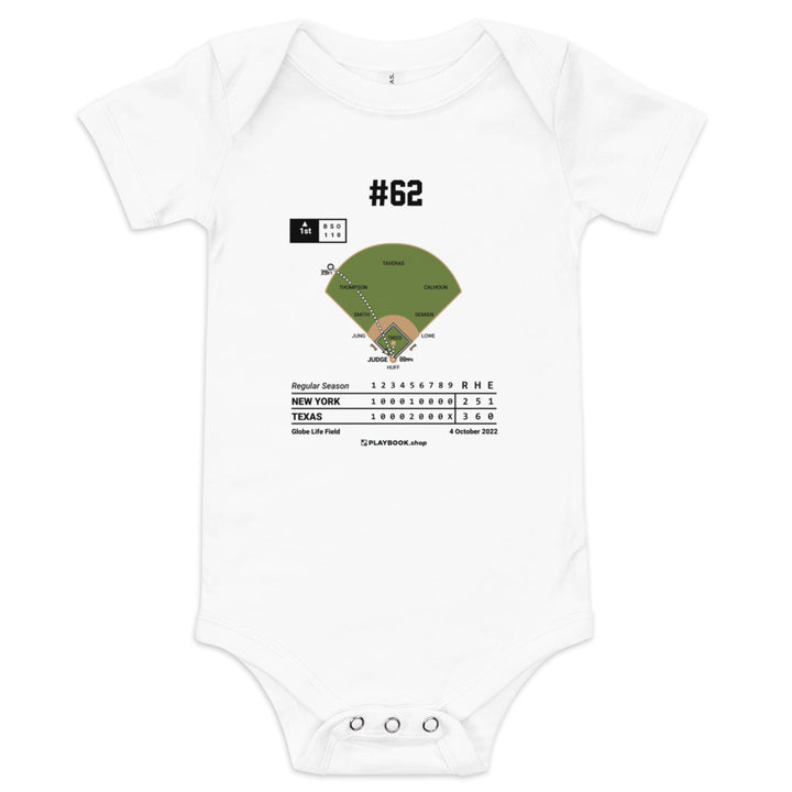 Greatest New York Yankees Plays Baby Bodysuit: #62 (2022)