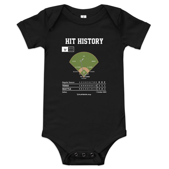 Greatest Seattle Mariners Plays Baby Bodysuit: Hit History (2004)