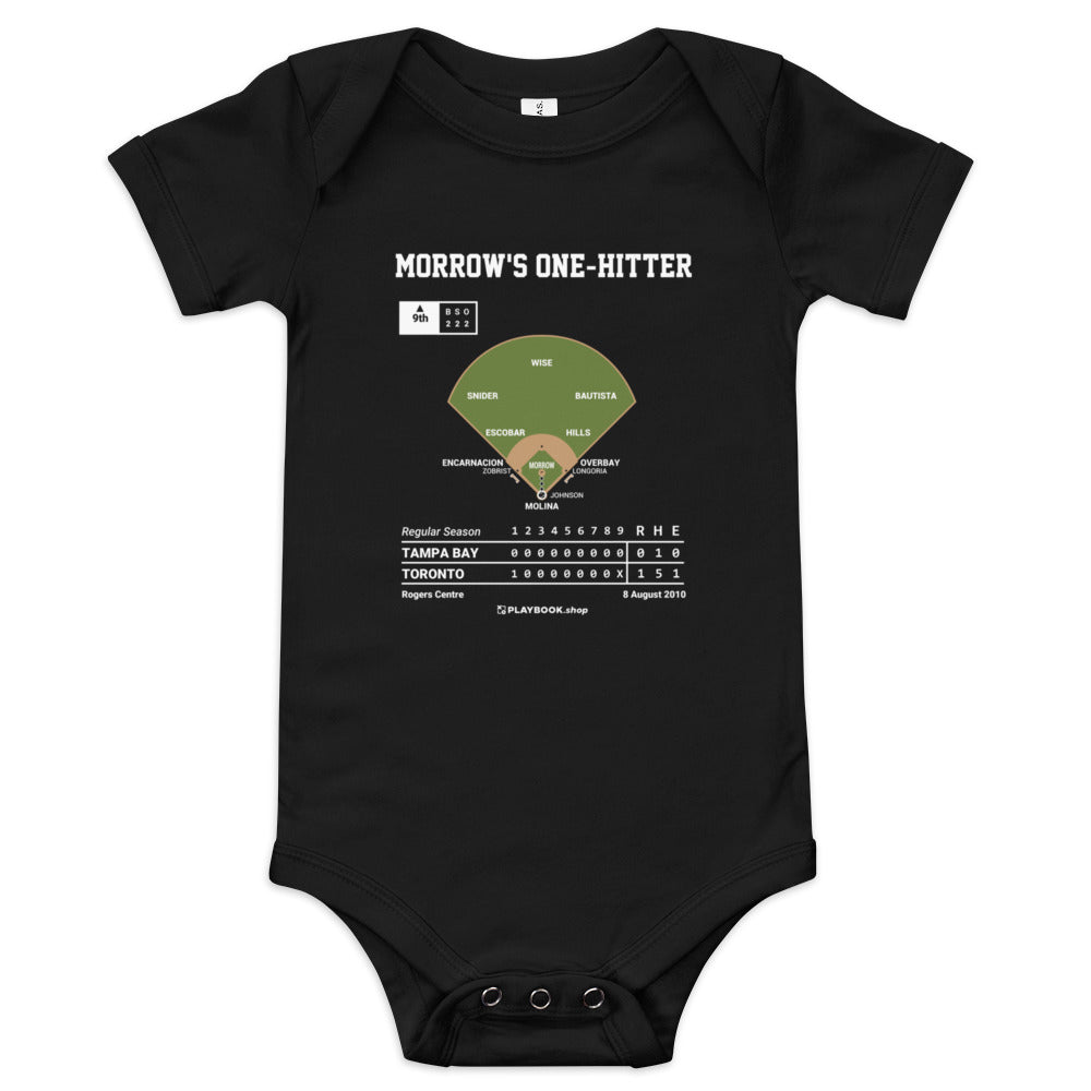 Greatest Toronto Blue Jays Plays Baby Bodysuit: Morrow's one-hitter (2010)