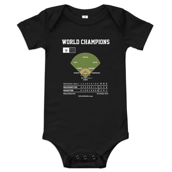 Greatest Washington Nationals Plays Baby Bodysuit: World Champions (2019)