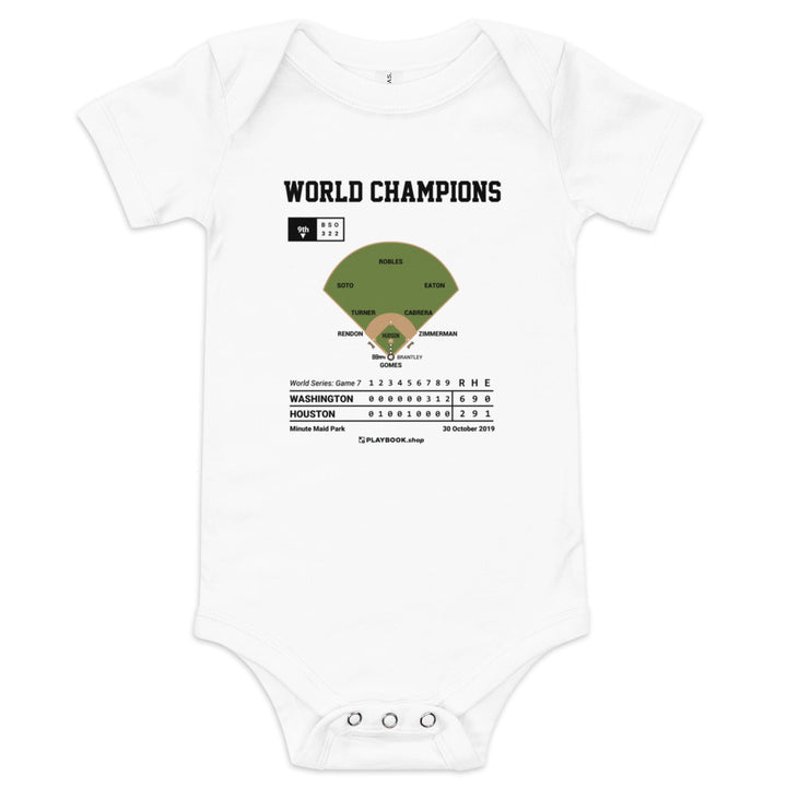 Greatest Washington Nationals Plays Baby Bodysuit: World Champions (2019)