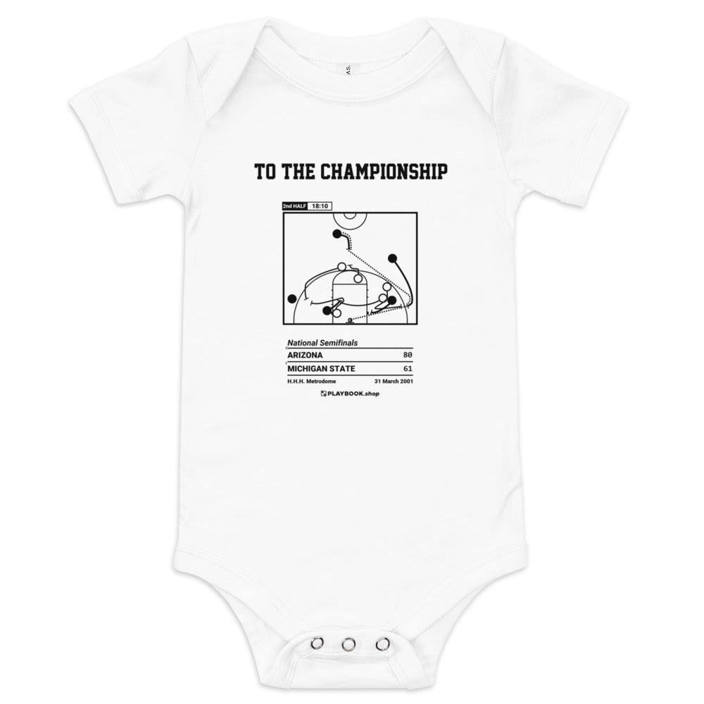Greatest Arizona Basketball Plays Baby Bodysuit: To the Championship (2001)