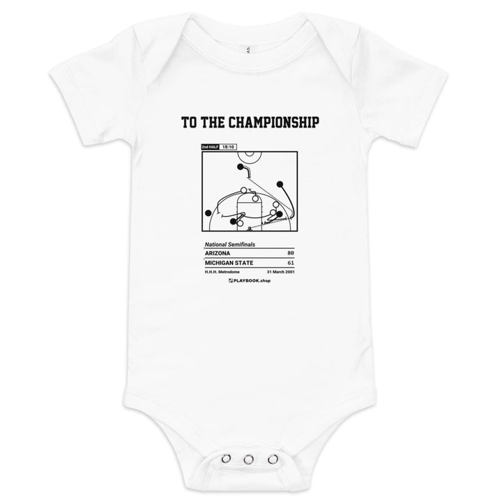 Greatest Arizona Basketball Plays Baby Bodysuit: To the Championship (2001)