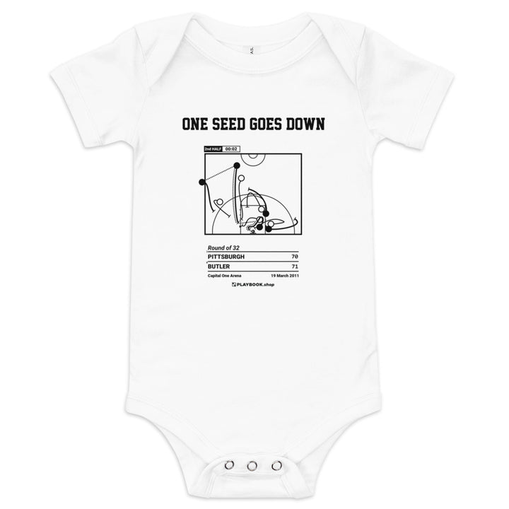 Greatest Butler Basketball Plays Baby Bodysuit: One seed goes down (2011)