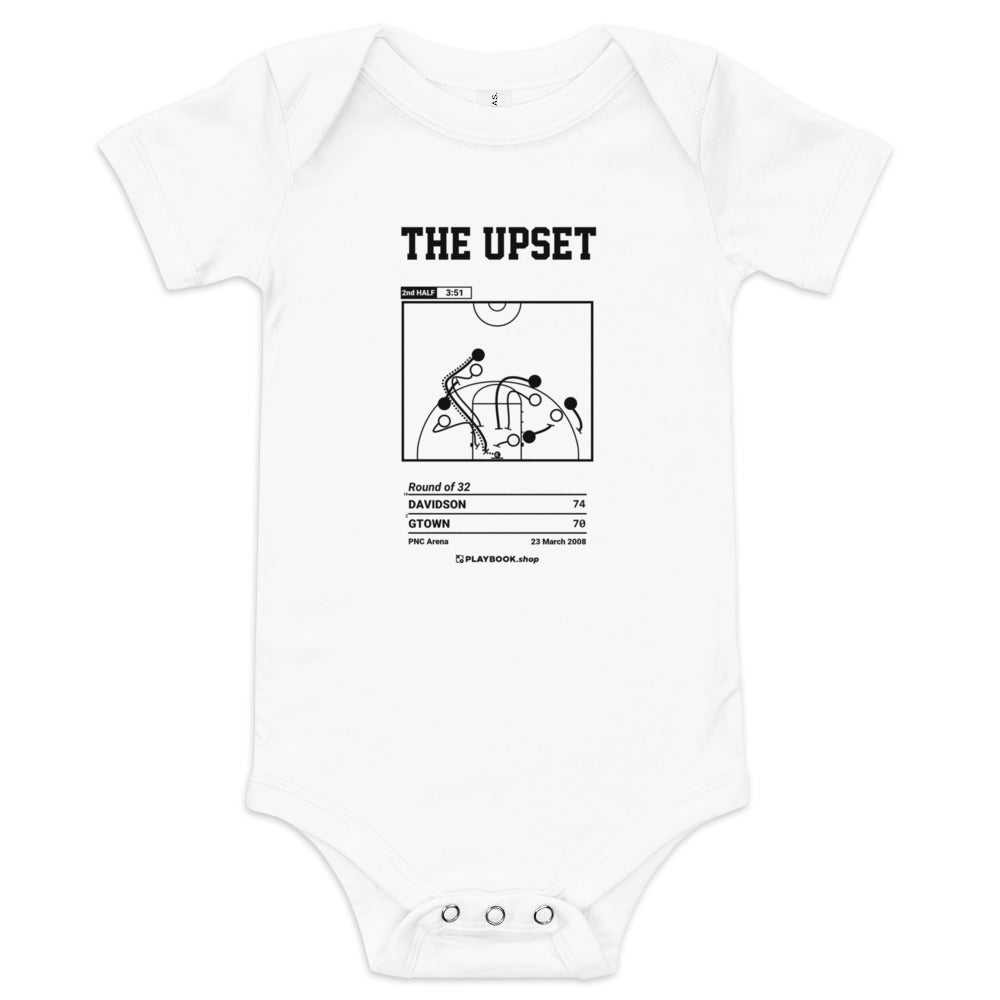 Greatest Davidson Basketball Plays Baby Bodysuit: The upset (2008)