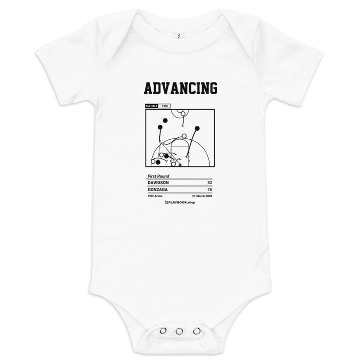 Greatest Davidson Basketball Plays Baby Bodysuit: Advancing (2008)