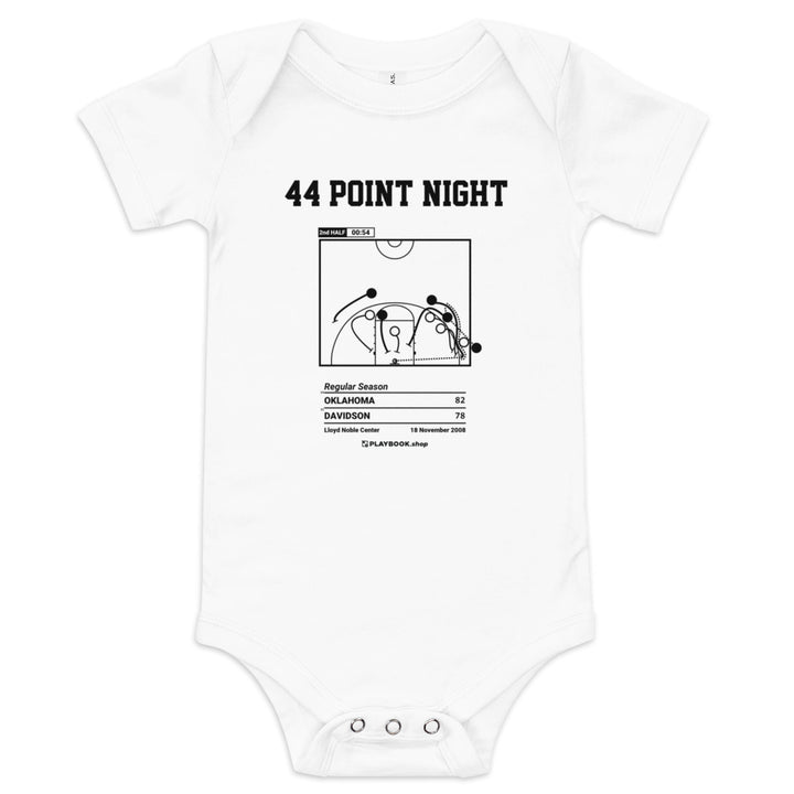 Greatest Davidson Basketball Plays Baby Bodysuit: 44 point night (2008)