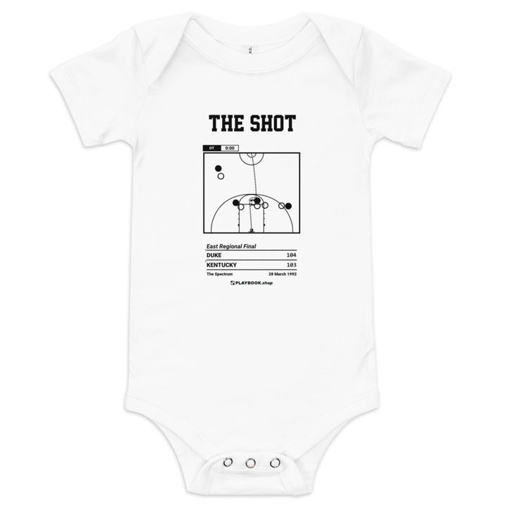 Greatest Duke Basketball Plays Baby Bodysuit: The Shot (1992)