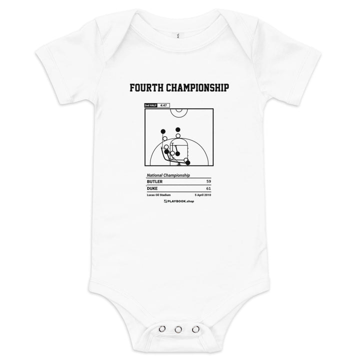 Greatest Duke Basketball Plays Baby Bodysuit: Fourth championship (2010)