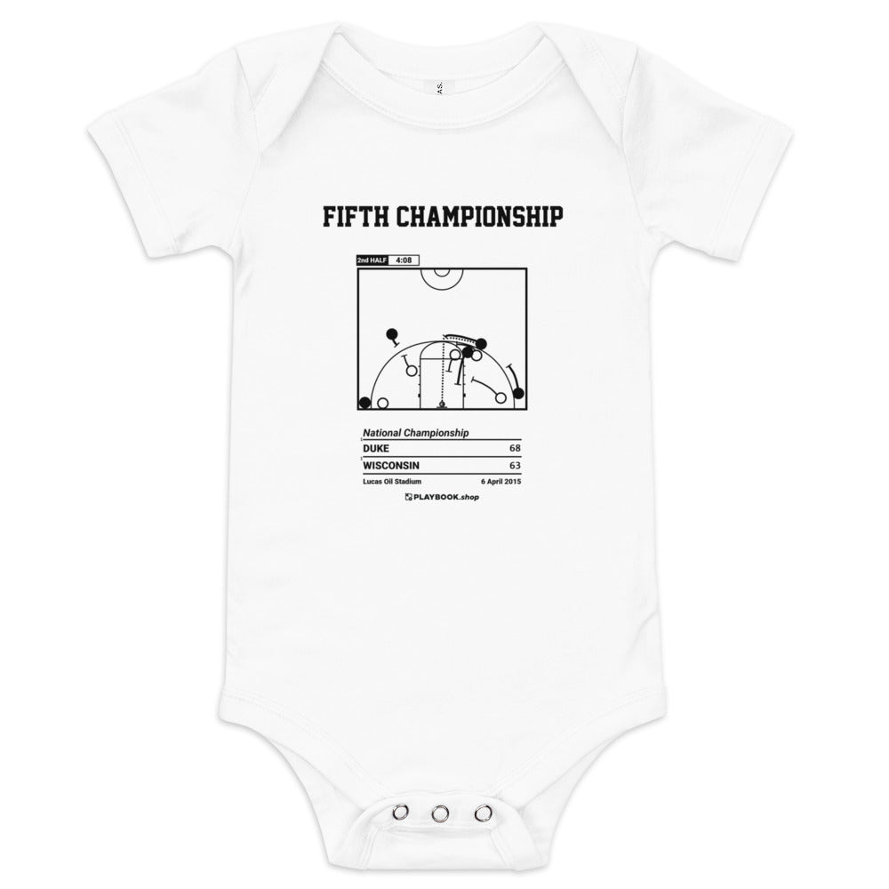 Greatest Duke Basketball Plays Baby Bodysuit: Fifth championship (2015)