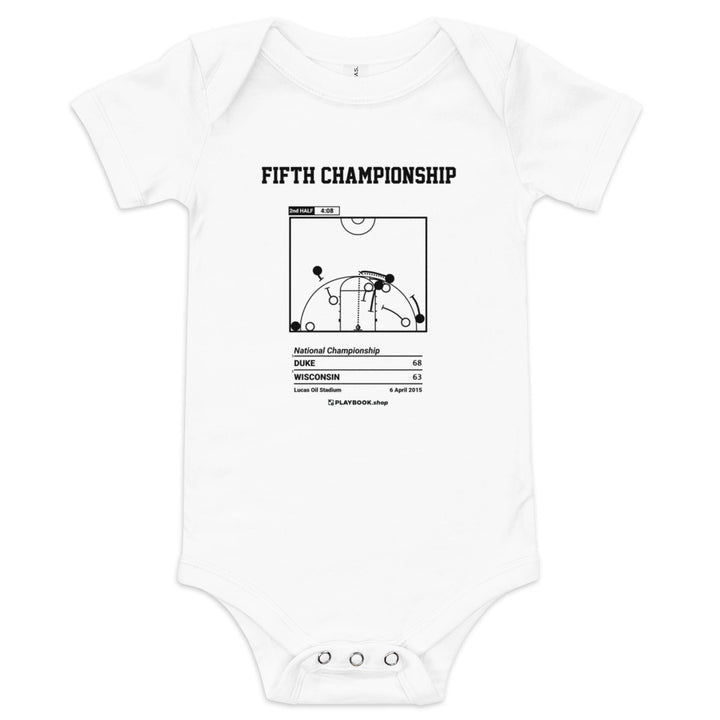 Greatest Duke Basketball Plays Baby Bodysuit: Fifth championship (2015)