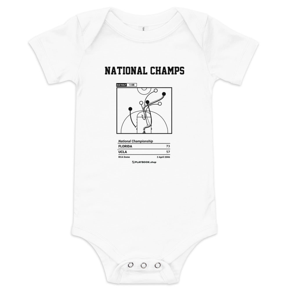 Greatest Florida Basketball Plays Baby Bodysuit: National Champs (2006)