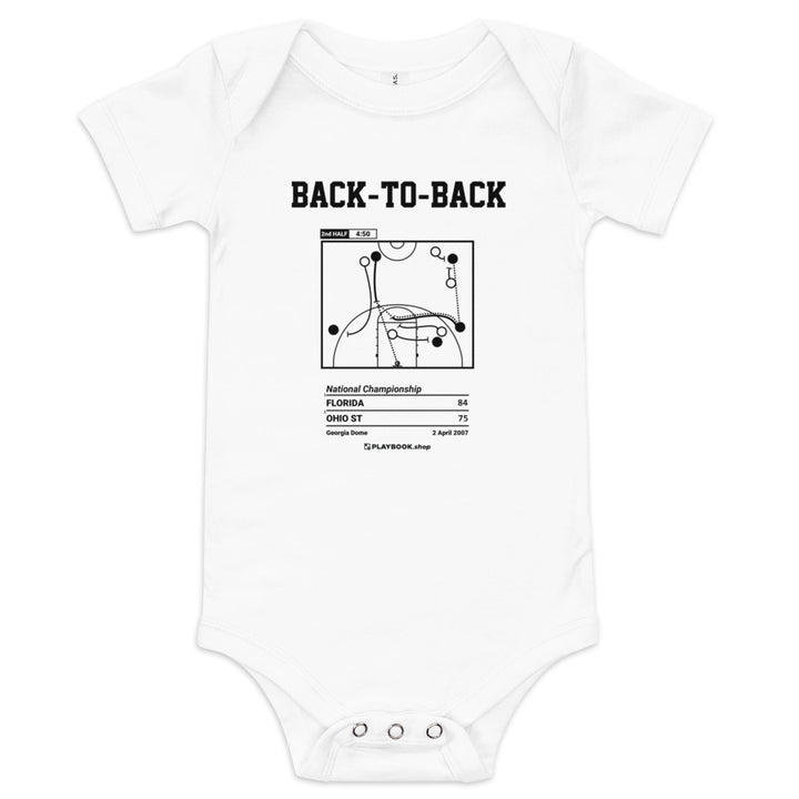 Greatest Florida Basketball Plays Baby Bodysuit: Back-to-back (2007)