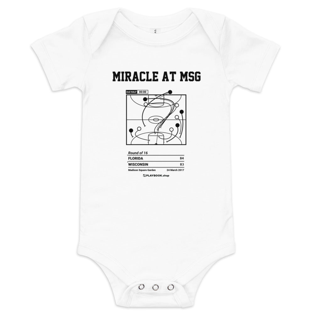 Greatest Florida Basketball Plays Baby Bodysuit: Miracle at MSG (2017)