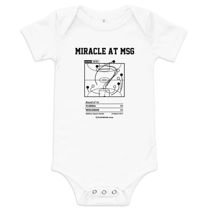 Greatest Florida Basketball Plays Baby Bodysuit: Miracle at MSG (2017)