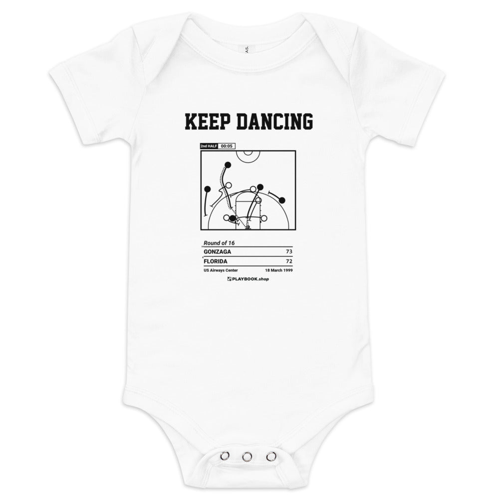Greatest Gonzaga Basketball Plays Baby Bodysuit: Keep dancing (1999)