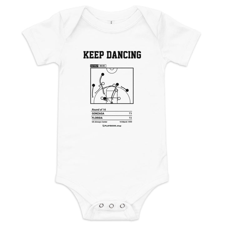 Greatest Gonzaga Basketball Plays Baby Bodysuit: Keep dancing (1999)