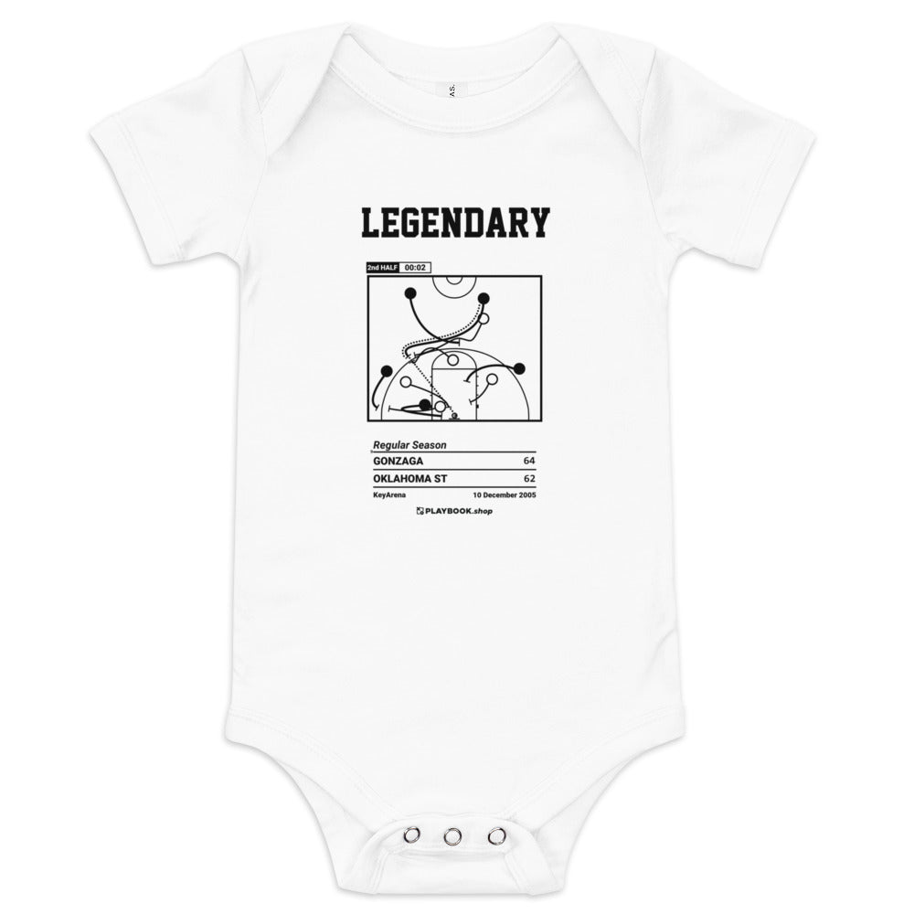 Greatest Gonzaga Basketball Plays Baby Bodysuit: Legendary (2005)