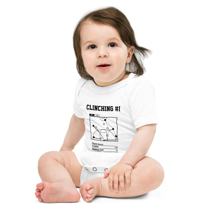 Greatest Illinois Basketball Plays Baby Bodysuit: Clinching #1 (1989)