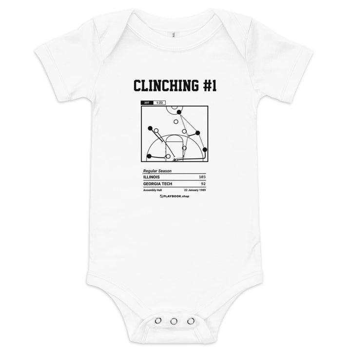 Greatest Illinois Basketball Plays Baby Bodysuit: Clinching #1 (1989)