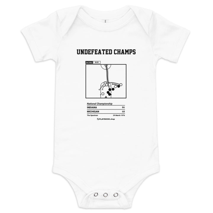 Greatest Indiana Basketball Plays Baby Bodysuit: Undefeated champs (1976)