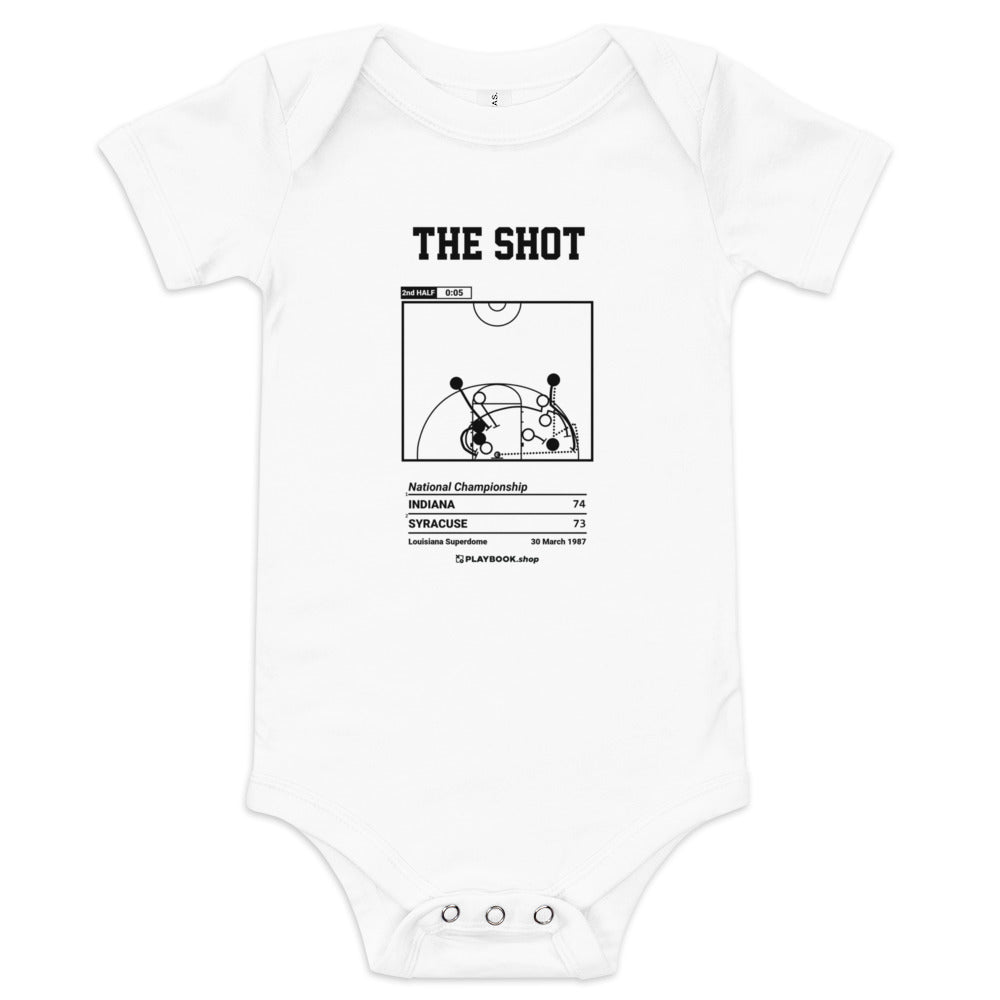 Greatest Indiana Basketball Plays Baby Bodysuit: The Shot (1987)