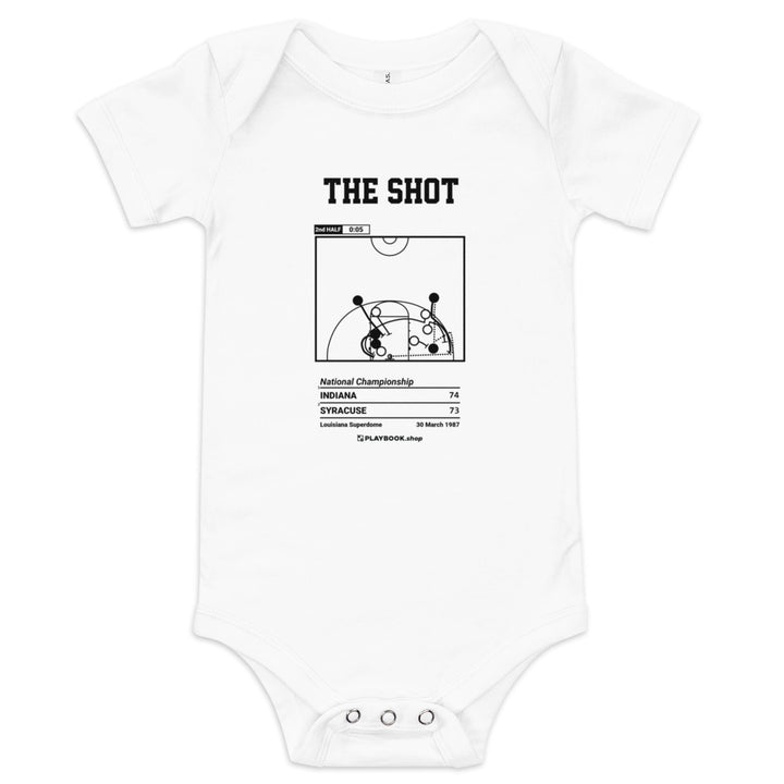 Greatest Indiana Basketball Plays Baby Bodysuit: The Shot (1987)