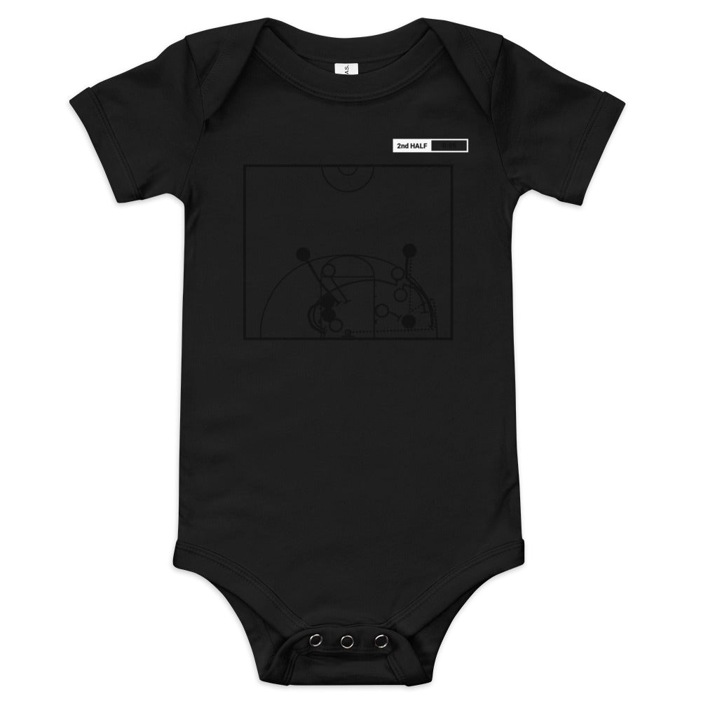 Indiana Basketball Greatest Plays Baby Bodysuit: The Shot (1987)