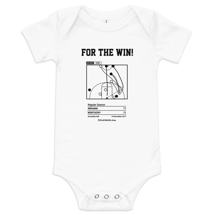 Greatest Indiana Basketball Plays Baby Bodysuit: For the win! (2011)