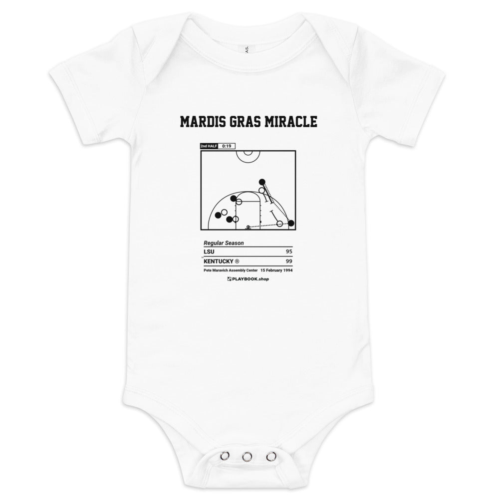 Greatest Kentucky Basketball Plays Baby Bodysuit: Mardis Gras Miracle (1994)