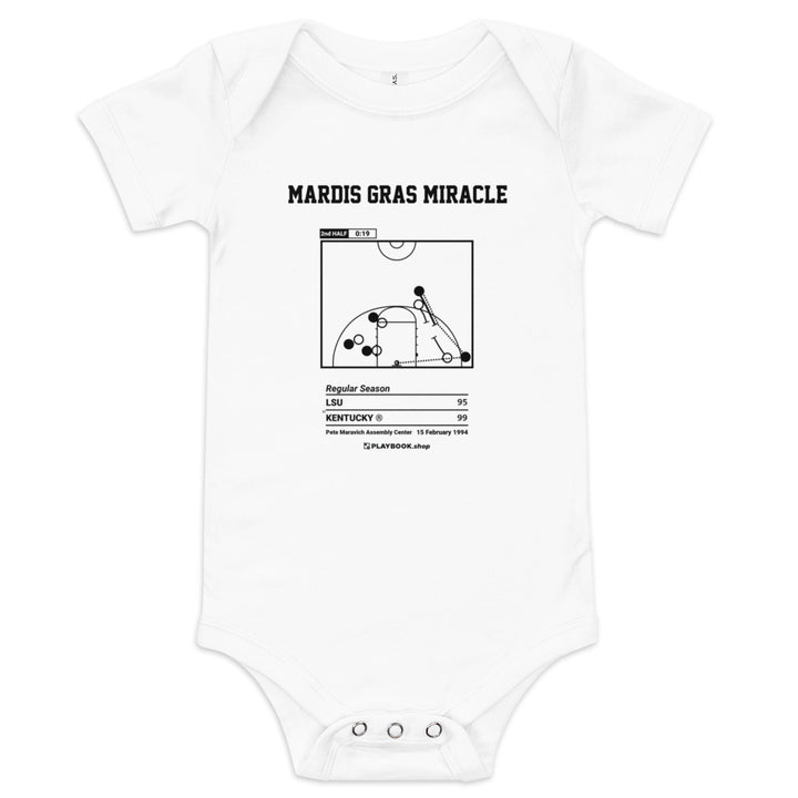 Greatest Kentucky Basketball Plays Baby Bodysuit: Mardis Gras Miracle (1994)