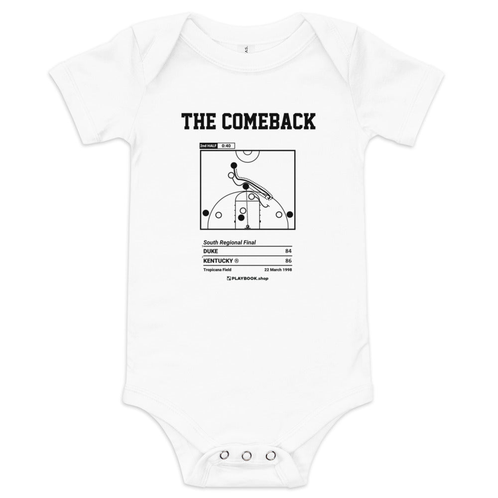 Greatest Kentucky Basketball Plays Baby Bodysuit: The Comeback (1998)