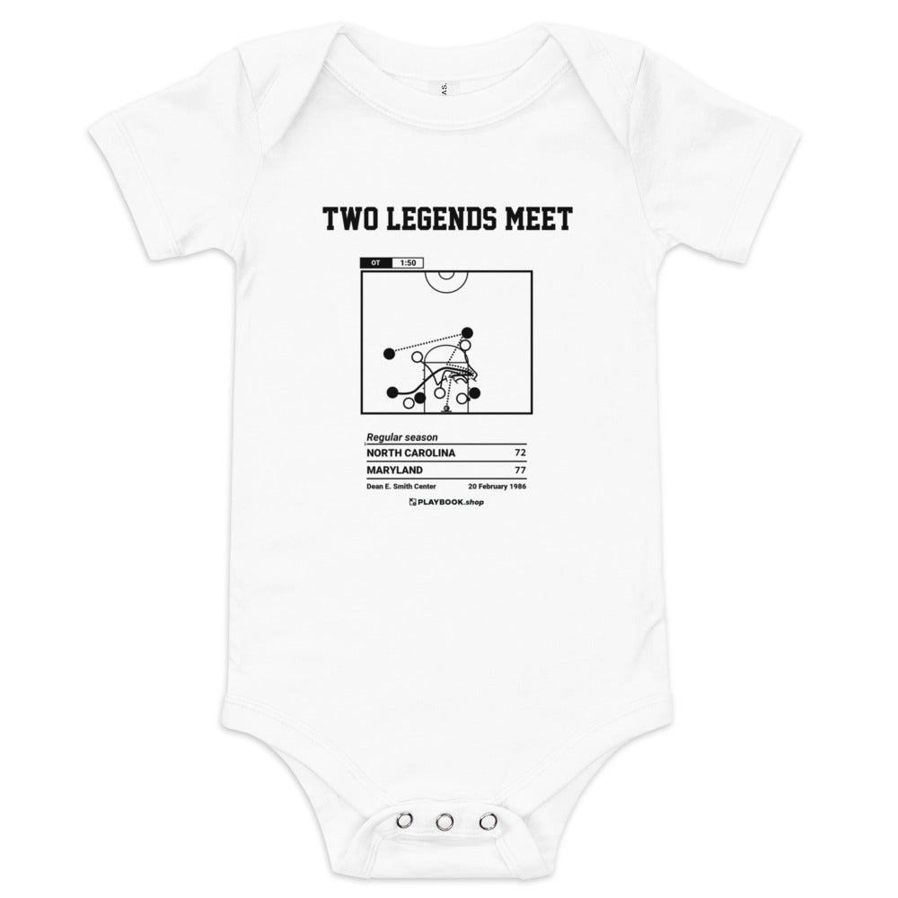 Greatest Maryland Basketball Plays Baby Bodysuit: Two legends meet (1986)