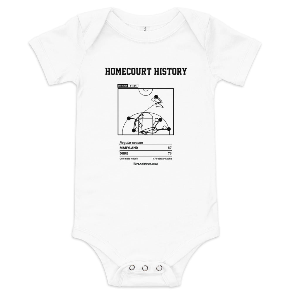 Greatest Maryland Basketball Plays Baby Bodysuit: Homecourt History (2002)
