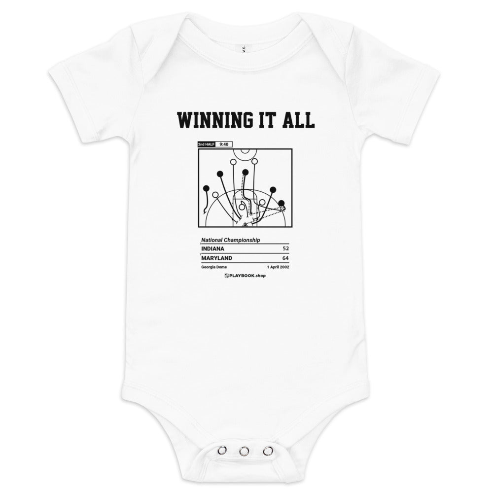 Greatest Maryland Basketball Plays Baby Bodysuit: Winning it all (2002)