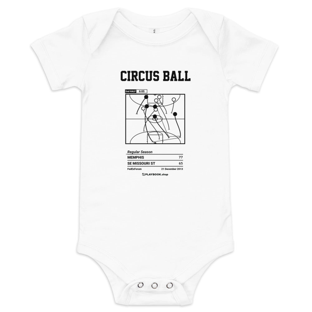 Greatest Memphis Basketball Plays Baby Bodysuit: Circus Ball (2013)