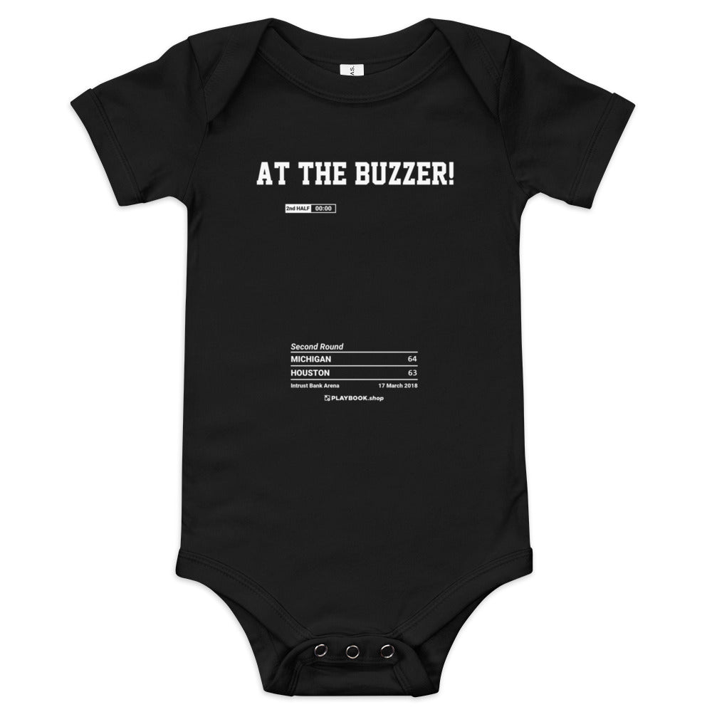 Greatest Michigan Basketball Plays Baby Bodysuit: At the Buzzer! (2018)