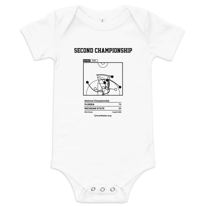 Greatest Michigan State Basketball Plays Baby Bodysuit: Second championship (2000)