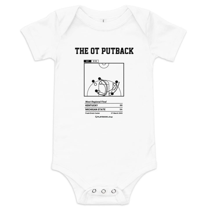 Greatest Michigan State Basketball Plays Baby Bodysuit: The OT Putback (2005)