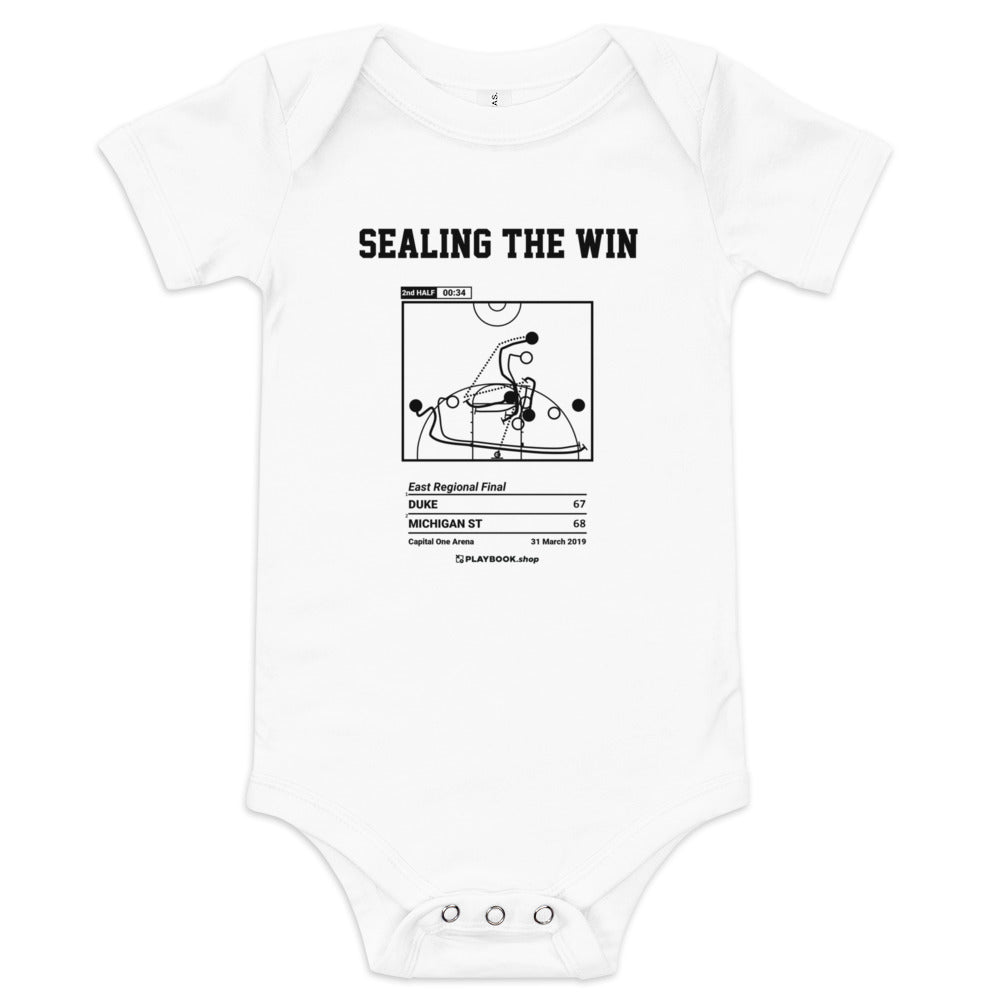 Greatest Michigan State Basketball Plays Baby Bodysuit: Sealing the win (2019)