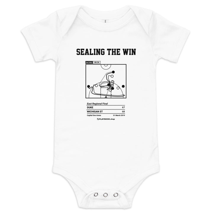Greatest Michigan State Basketball Plays Baby Bodysuit: Sealing the win (2019)