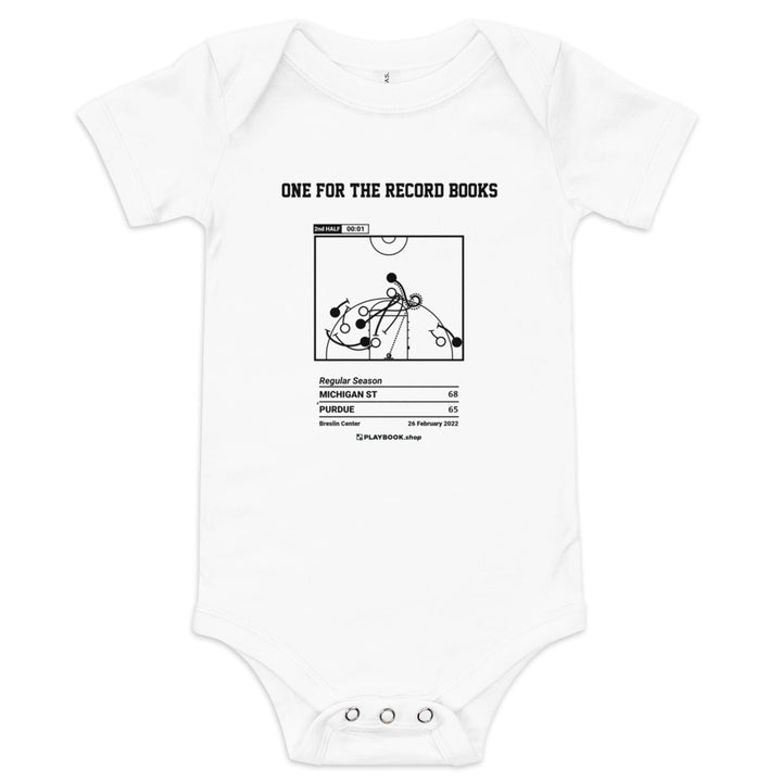 Greatest Michigan State Basketball Plays Baby Bodysuit: One for the record books (2022)