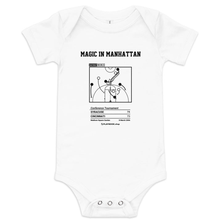 Greatest Syracuse Basketball Plays Baby Bodysuit: Magic in Manhattan (2006)