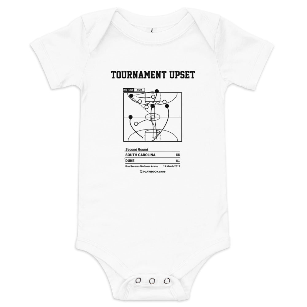Greatest South Carolina Basketball Plays Baby Bodysuit: Tournament upset (2017)